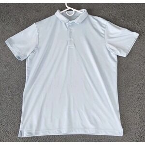 Mizzen and Main Polo Shirt Mens Medium Blue Phil Mickelson Performance Golf